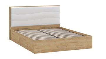 Кровать с подъемным механизмом Миранда тип 1 (Дуб крафт золотой/Белый глянец) в Лангепасе - предосмотр 2