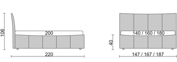Кровать с механизмом двуспальная Stella 160х200 в Лангепасе - изображение 5