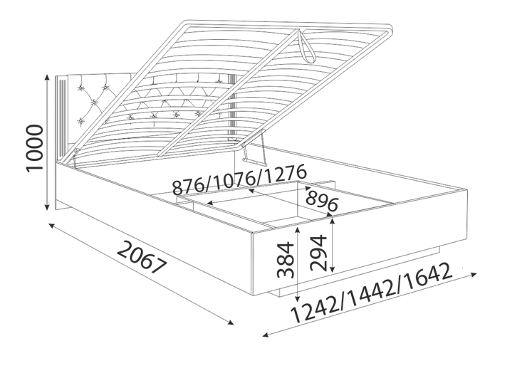 Кровать с механизмом односпальная Тиффани М40 в Лянторе - изображение 3