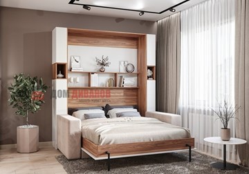 Кровать-шкаф с диваном Добрава, 1400х2000 в Урае