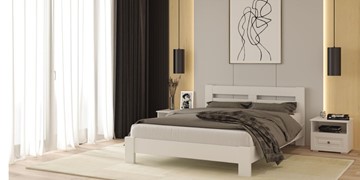 Спальная кровать Тора (Белый Античный) 140х200 в Лангепасе - предосмотр 1