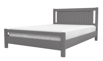 Спальная кровать Ванесса из массива сосны (Антрацит) 140х200 в Нягани