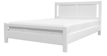Кровать полутороспальная Ванесса из массива сосны (Белый Античный) 140х200 в Сургуте