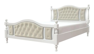 Полуторная кровать Жасмин (Белый античный) 140х200 в Радужном