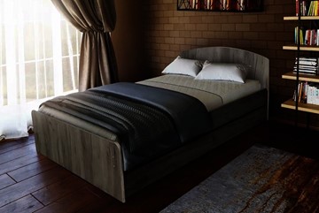 Спальная кровать 1200х2000 с низкой ножной спинкой в Ханты-Мансийске - предосмотр