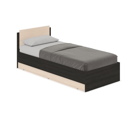Спальная кровать Аманда А09, Венге/Млечный дуб в Урае - изображение