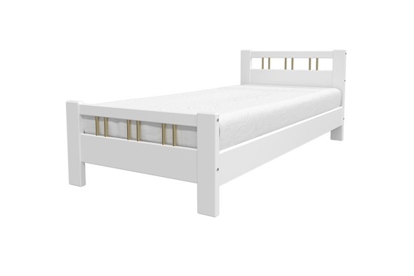 Кровать Вероника-3 (Белый Античный) 90х200 в Лангепасе - изображение