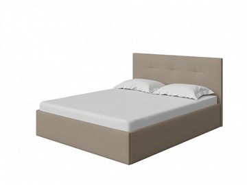 Двуспальная кровать Uno 160х200 Рогожка (Тетра Ореховый) в Лангепасе