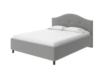 Кровать Como (Veda) 7 140x190, Искусственная шерсть (Лама Светло-серый) в Лангепасе