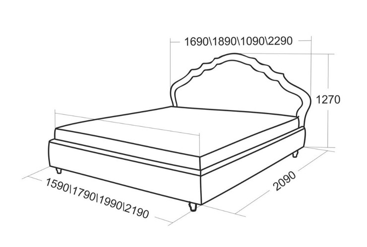 Полутороспальная кровать Эмануэль 1690 в Урае - изображение 4