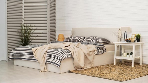 Кровать спальная Керри 1400х2000 с подъёмным механизмом в Лангепасе - изображение