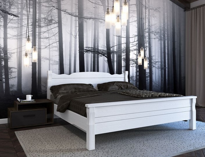 Кровать спальная Мюнхен-4 (Белый античный) 160х200 в Нижневартовске - изображение 2
