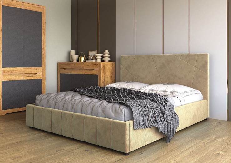 Кровать 1,5-спальная Нельсон Абстракция 140х200 (вариант 3) без основания в Нефтеюганске - изображение 1