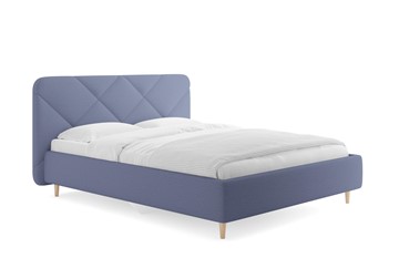 Полуторная кровать Taylor, Тедди синий 140х200 с основанием в Когалыме