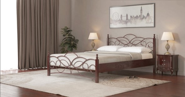 Кровать Марго 140*190 с основанием в Когалыме - изображение
