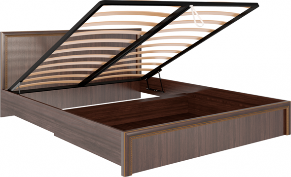 Кровать с механизмом 2-спальная Беатрис М08 (Орех Гепланкт) в Лангепасе - изображение