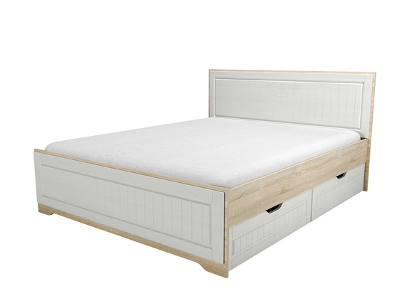 Кровать в спальню с ящиками НМ 040.34 Оливия Дуб Сонома в Лангепасе - изображение