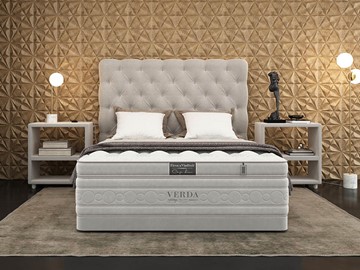 Кровать двуспальная Cloud Compact/Basement 180х200, Флок (Велсофт Серый) в Урае