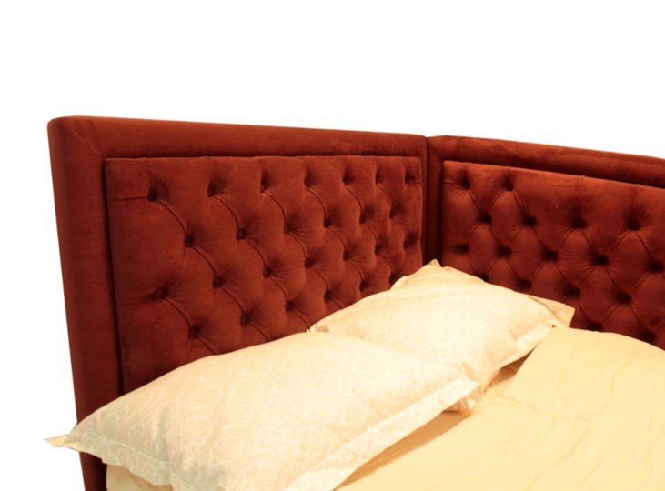 Угловая кровать без механизма высокими ножками Грета 1540х2150 мм в Когалыме - изображение 4
