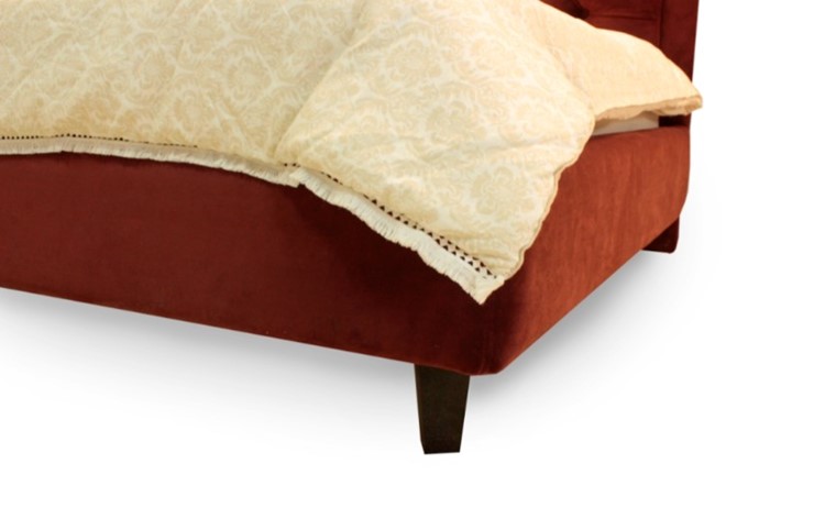 Угловая кровать без механизма высокими ножками Грета 1540х2150 мм в Когалыме - изображение 6