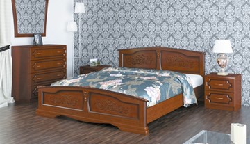 Спальная кровать Елена (Орех) 80х200 в Ханты-Мансийске