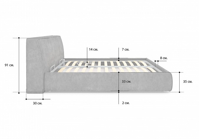 Кровать с механизмом двуспальная Altea 200х190 в Лангепасе - изображение 3