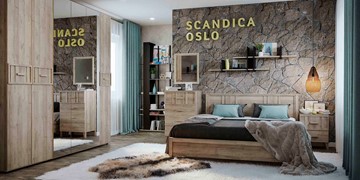 Спальный гарнитур SCANDICA OSLO №1 в Лангепасе