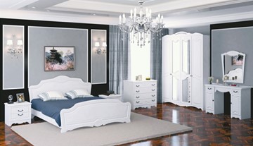 Модульная спальня Лотос (Лак-Белый Жемчуг) в Нижневартовске