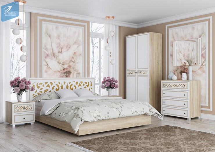 Модульная спальня Мадлен золото в Когалыме - изображение