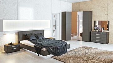 Модульная спальня Наоми №1, цвет Фон серый, Джут в Лангепасе - предосмотр 5