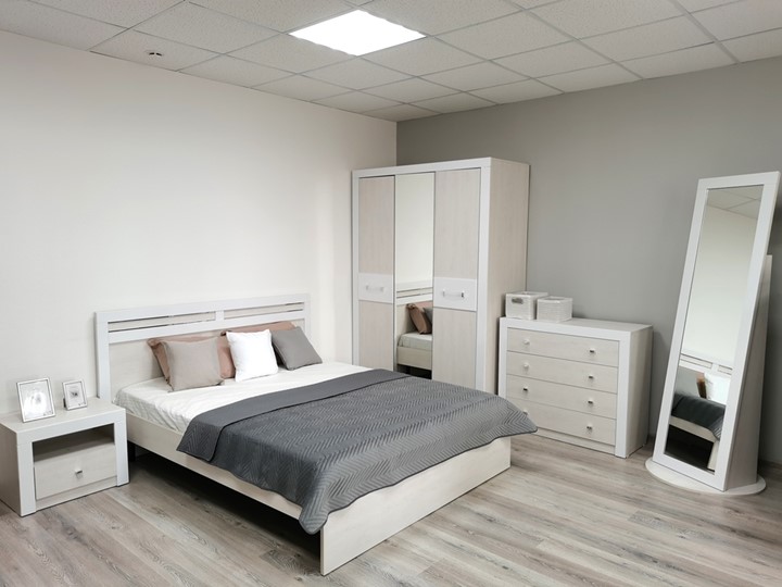 Модульная спальня Амели Дуб Харбор/Белый в Когалыме - изображение 2