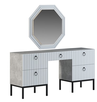 Косметический стол с зеркалом Бержер, Б 2.0.6 в Лангепасе - изображение