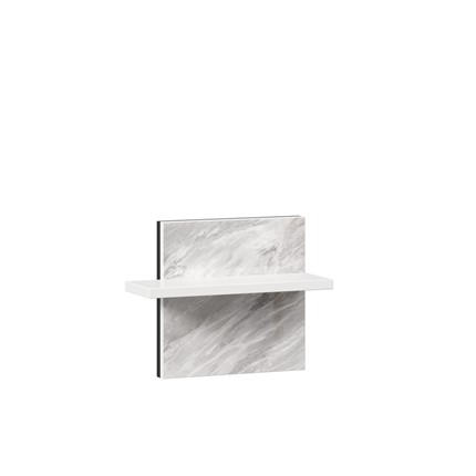 Полка навесная Норд 677.130 (Белый/Статуарио) в Нягани - изображение
