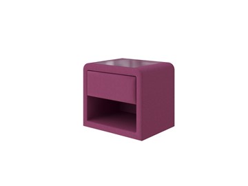 Прикроватная тумба Cube 52х41, Рогожка (Savana Berry (фиолетовый)) в Лангепасе