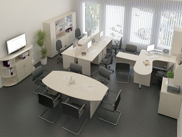 Комплект офисной мебели Комфорт (дуб шамони) в Нижневартовске