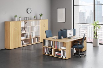 Офисный набор мебели Формула (вяз светлый) в Нижневартовске - предосмотр 2