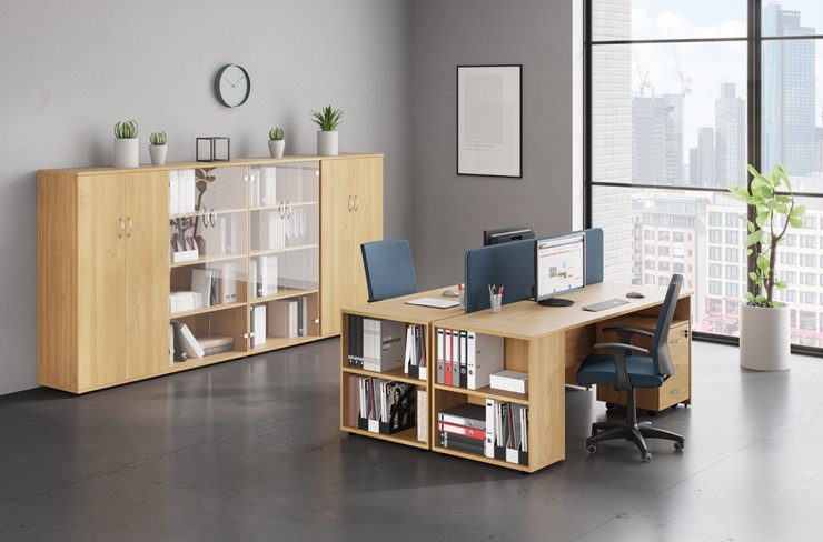 Офисный набор мебели Формула (вяз светлый) в Нижневартовске - изображение 2