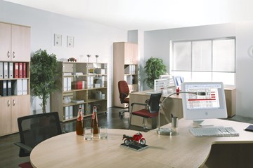 Офисный набор мебели Формула (вяз светлый) в Нижневартовске - предосмотр 1