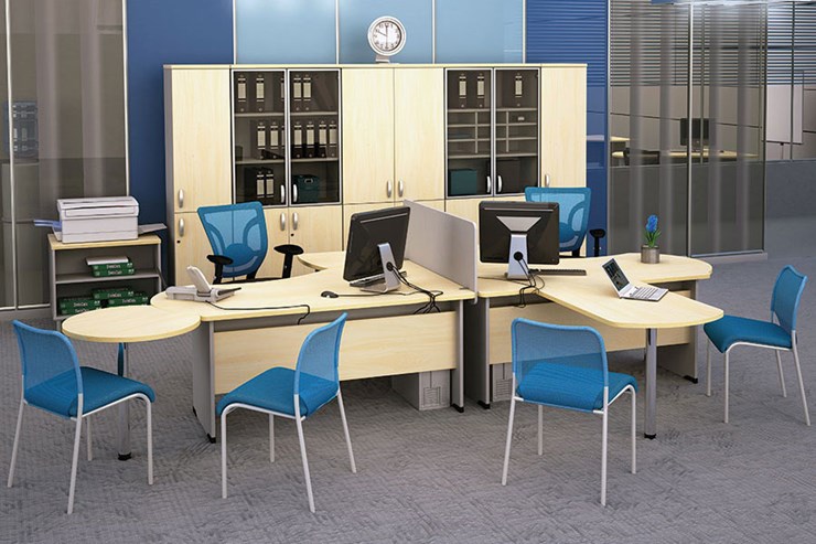Мебель для персонала Boston для 2 сотрудников по работе с клиентами в Югорске - изображение