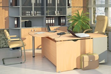 Офисный комплект мебели Милан для руководителя отдела в Урае