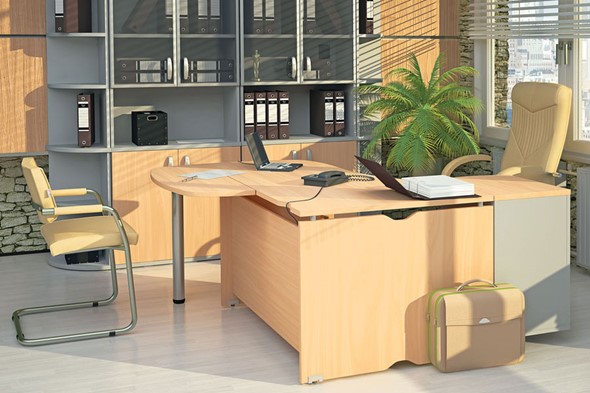 Офисный комплект мебели Милан для руководителя отдела в Пыть-Яхе - изображение