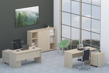Мебель для персонала Twin для 2 сотрудников со шкафом для документов в Ханты-Мансийске