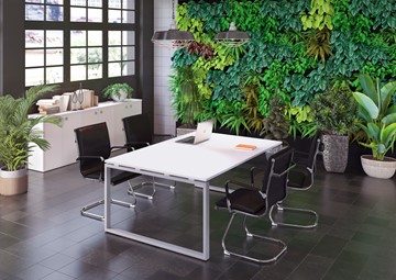 Комплект офисной мебели Metal System Style (Серый/Белый) в Лангепасе