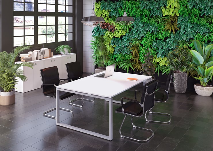 Комплект офисной мебели Metal System Style (Серый/Белый) в Когалыме - изображение