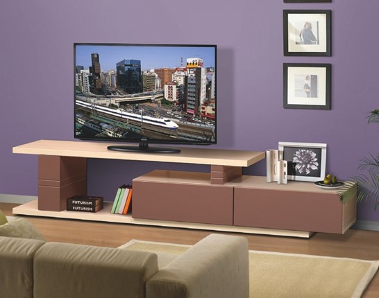 ТВ-тумба 4, цвет Капучино, Туя светлая в Нижневартовске - изображение
