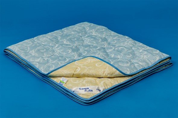 Одеяло всесезонное полутороспальное Хлопок &  Лен в Нягани - изображение