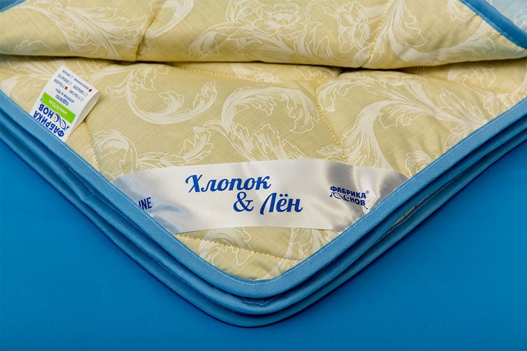 Одеяло всесезонное двуспальное Хлопок &  Лен в Лангепасе - изображение 1
