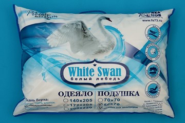 Подушка 70х70 Белый лебедь в Урае - предосмотр 2