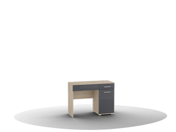 Косметический стол Silvia, Ст-01, цвет фасада антрацит в Нижневартовске