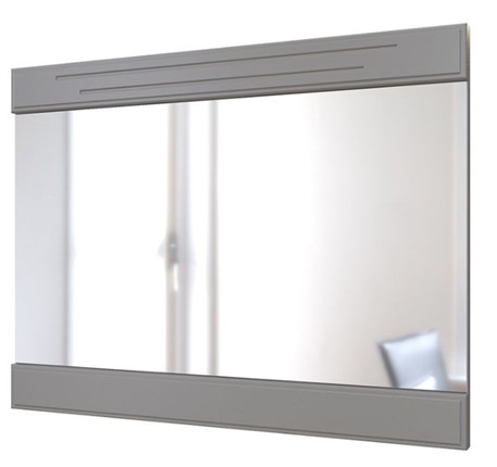 Настенное зеркало Олимп с декоративными планками (антрацит) в Лангепасе - изображение